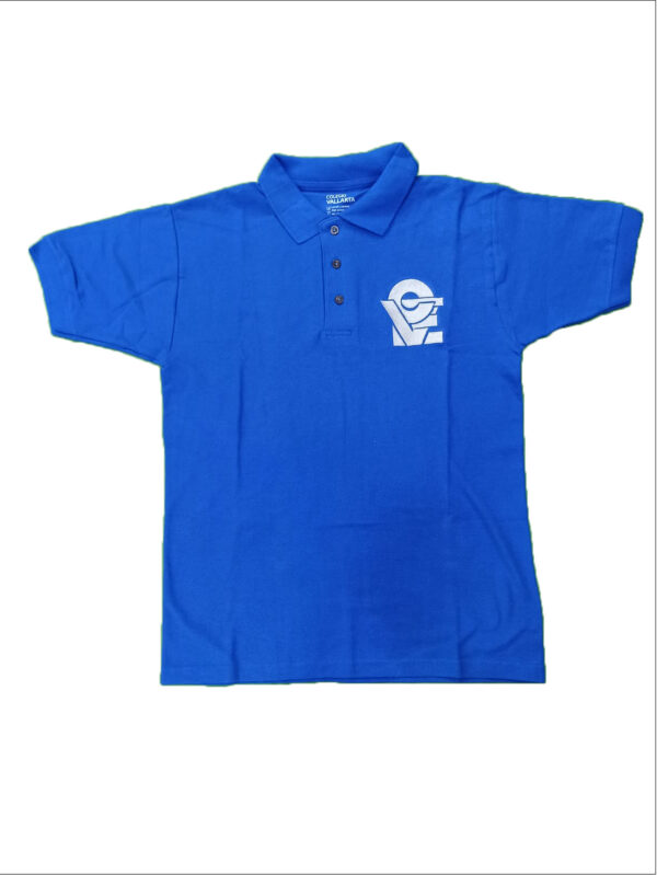 PLAYERA TIPO POLO COLOR AZUL PARA 1er y 2do SEMESTRE DE PREPARATORIA